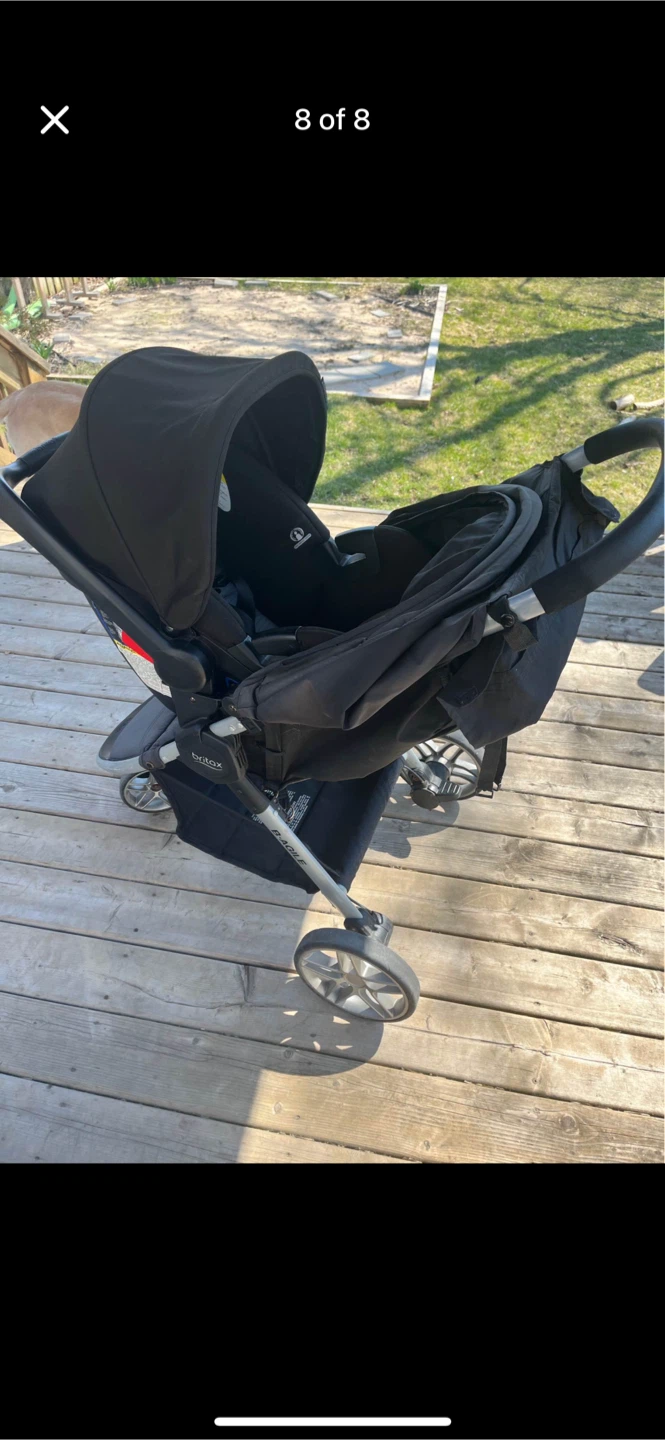 Britax B-Agile Double Stroller with B-Safe Car Seat - photo 5