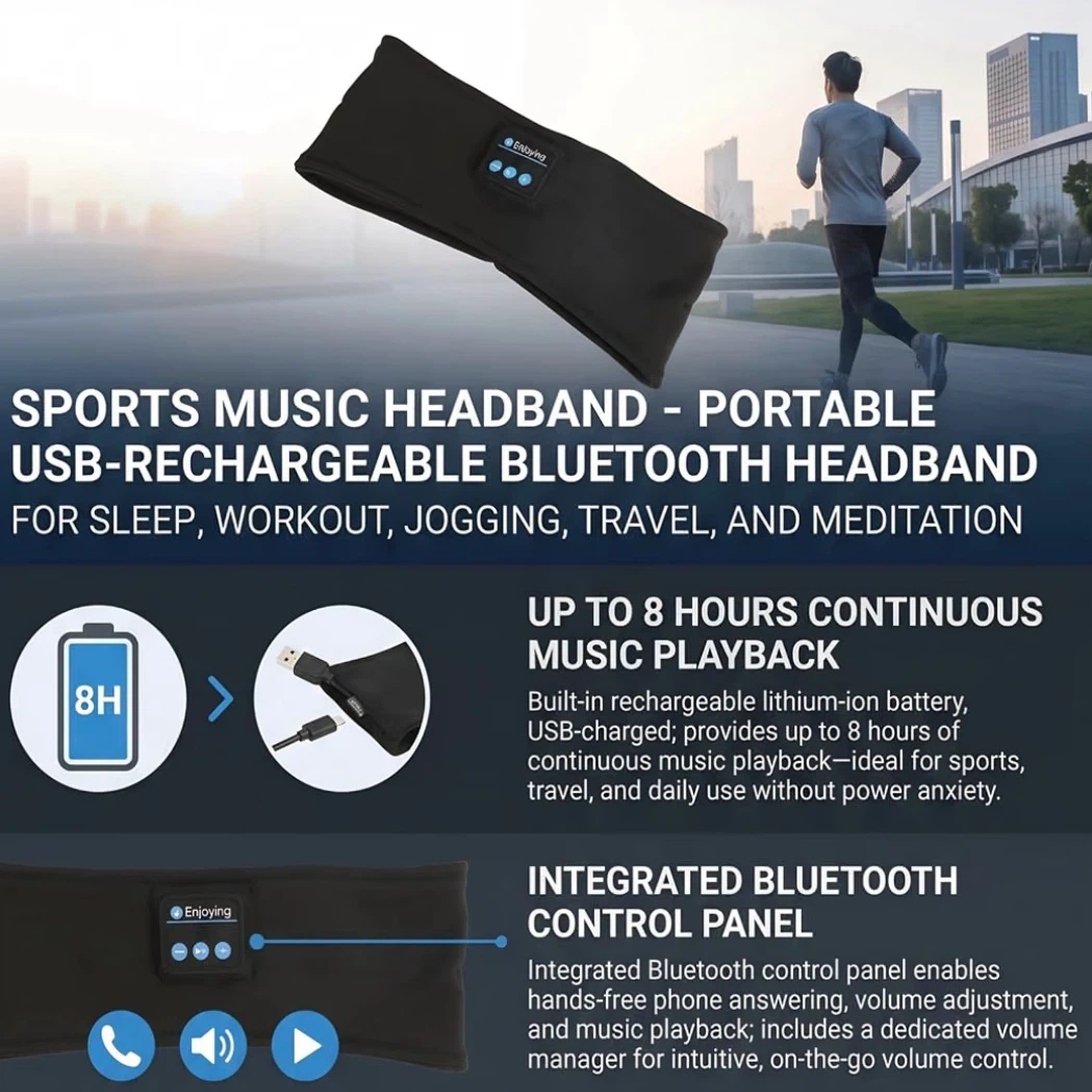 Brand New Sports Music Headband Headphones - photo 4