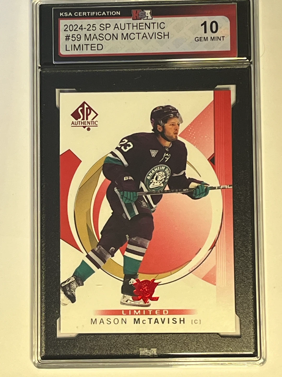 2024-25 SP Authentic  Authentic 59 Mason McTavish GEM MINT 10