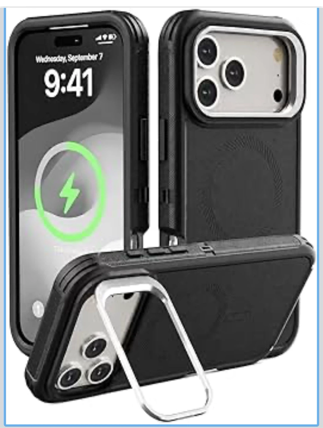 Black Protective Case for iPhone 17 Pro Max