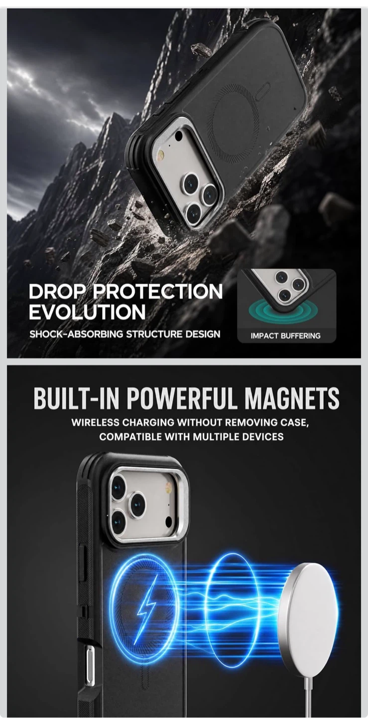 Black Protective Case for iPhone 17 Pro Max - photo 2