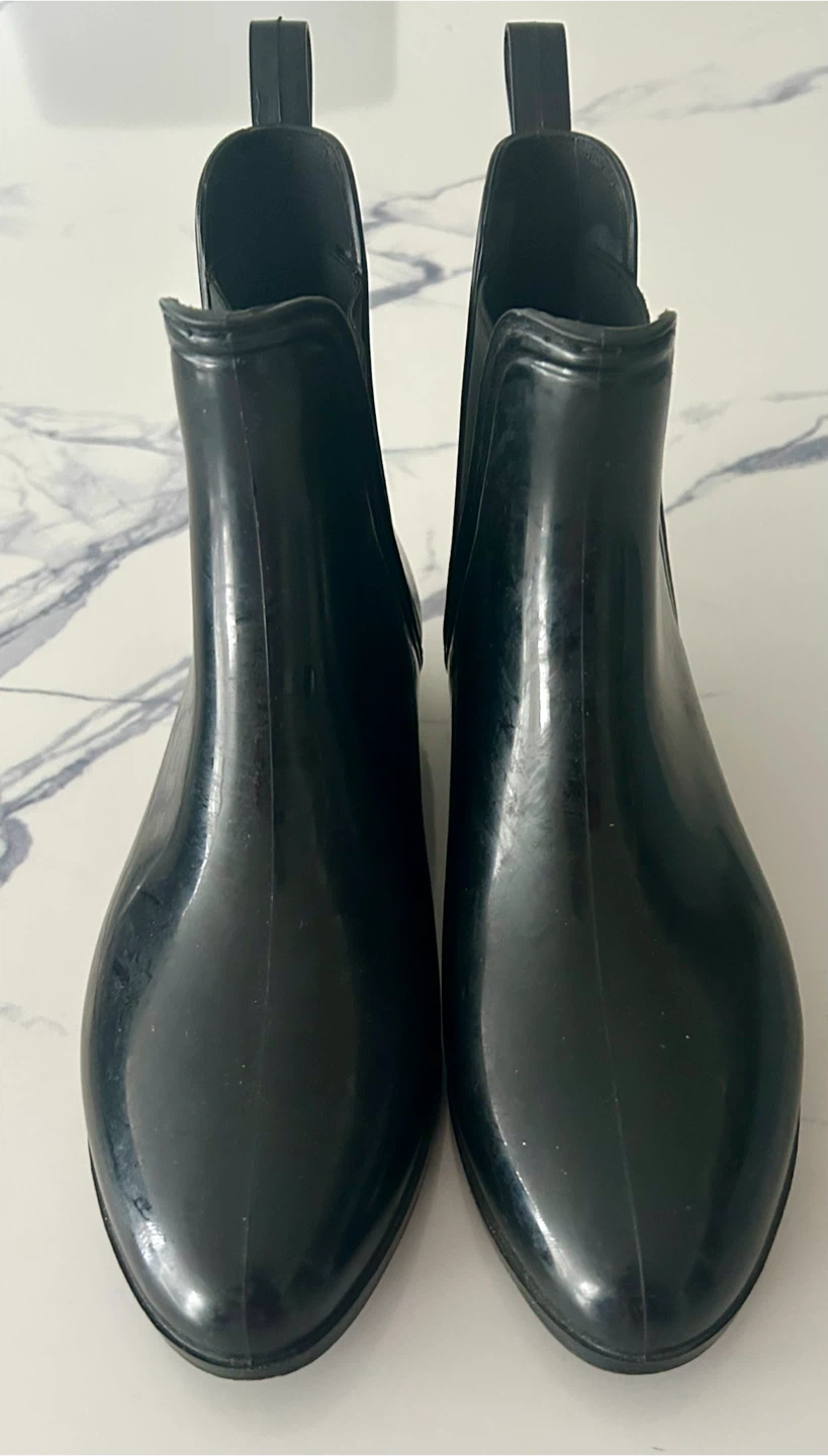 Black Ankle Rain Boots (Women’s Size 9) - photo 2