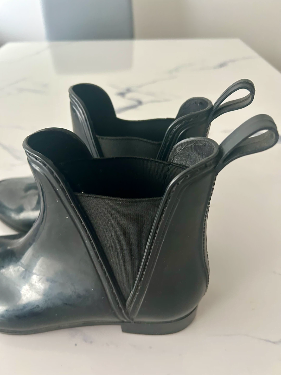 Black Ankle Rain Boots (Women’s Size 9) - photo 4