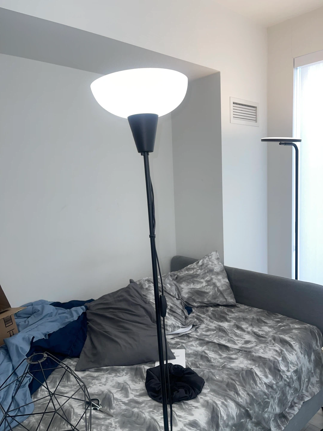 Floor / Bedroom Lamp with White Shade