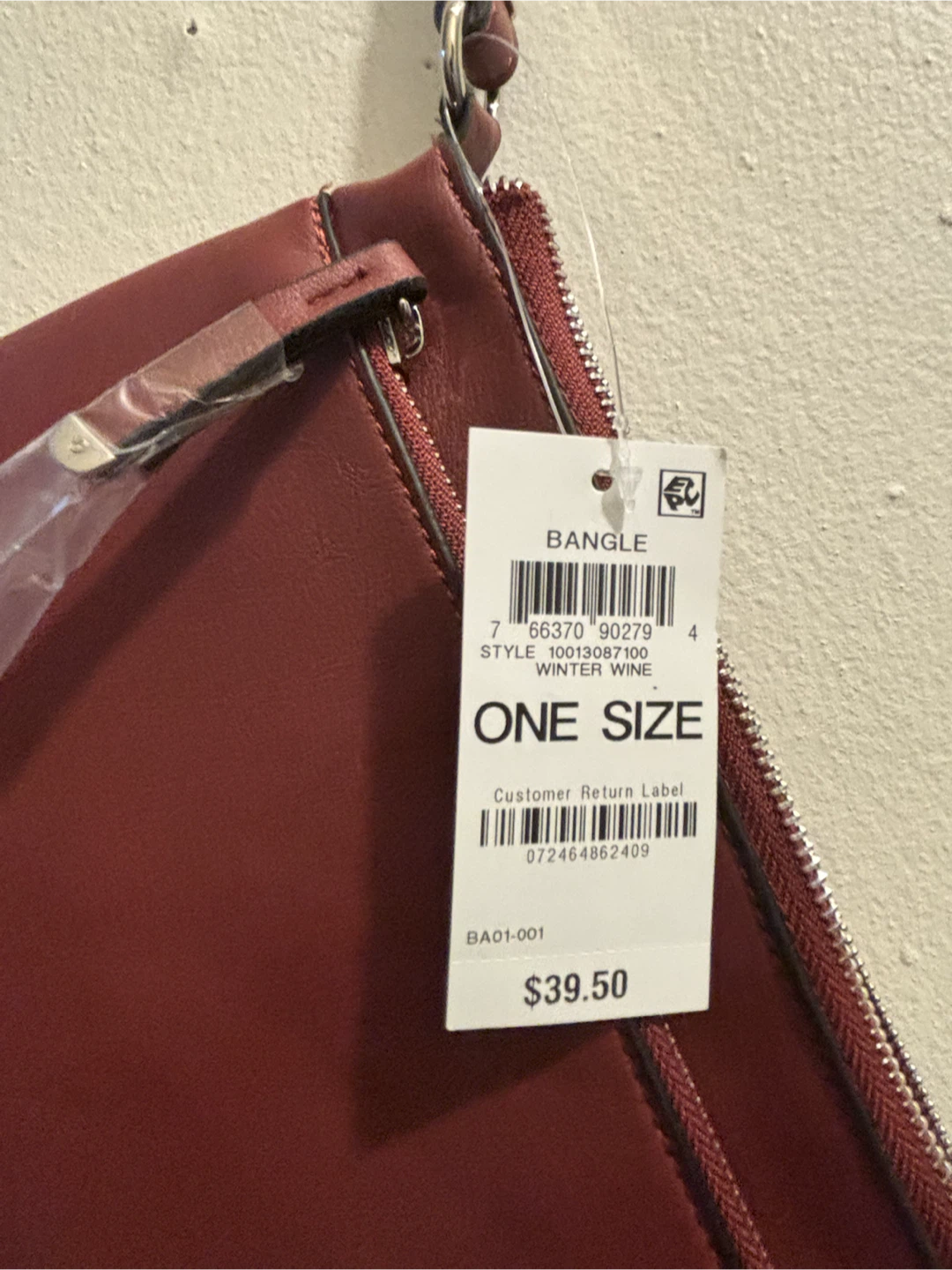 NEW-Alfani Burgundy Clutch Wristlet - photo 2