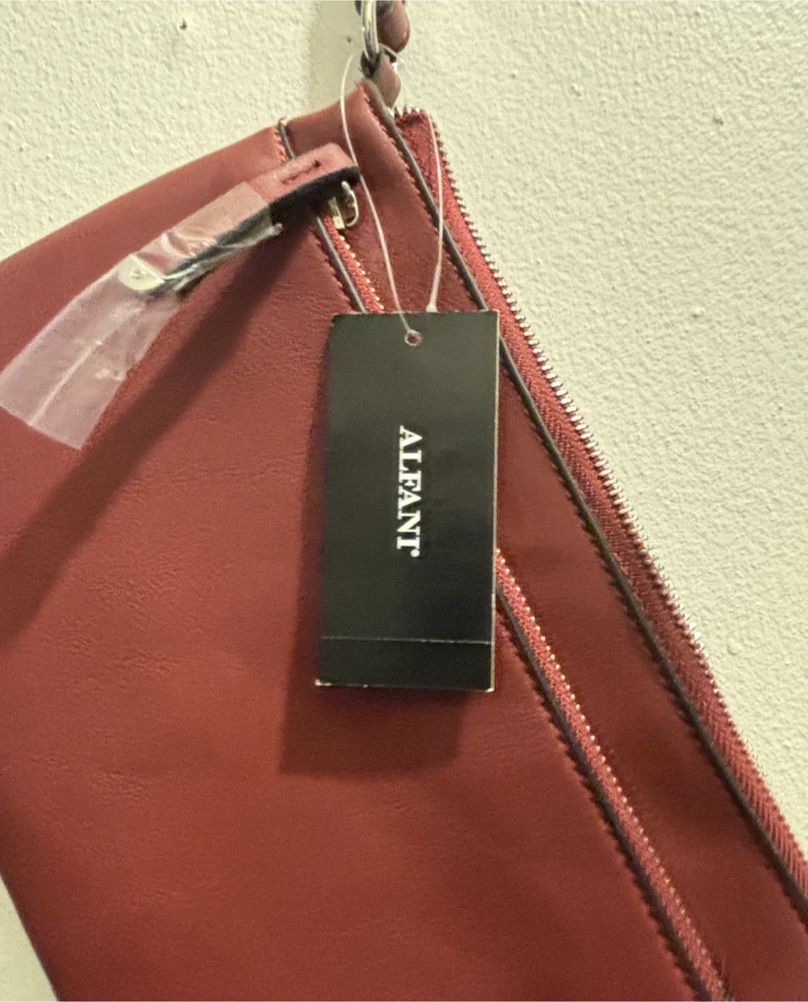 NEW-Alfani Burgundy Clutch Wristlet - photo 3