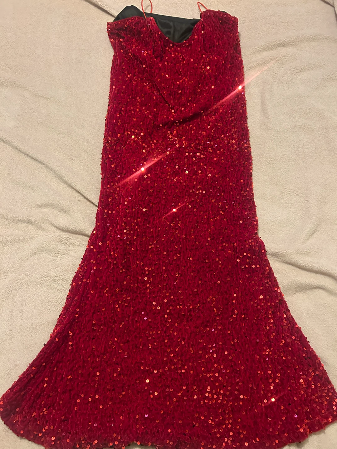 Red Sequin Dress - photo 2