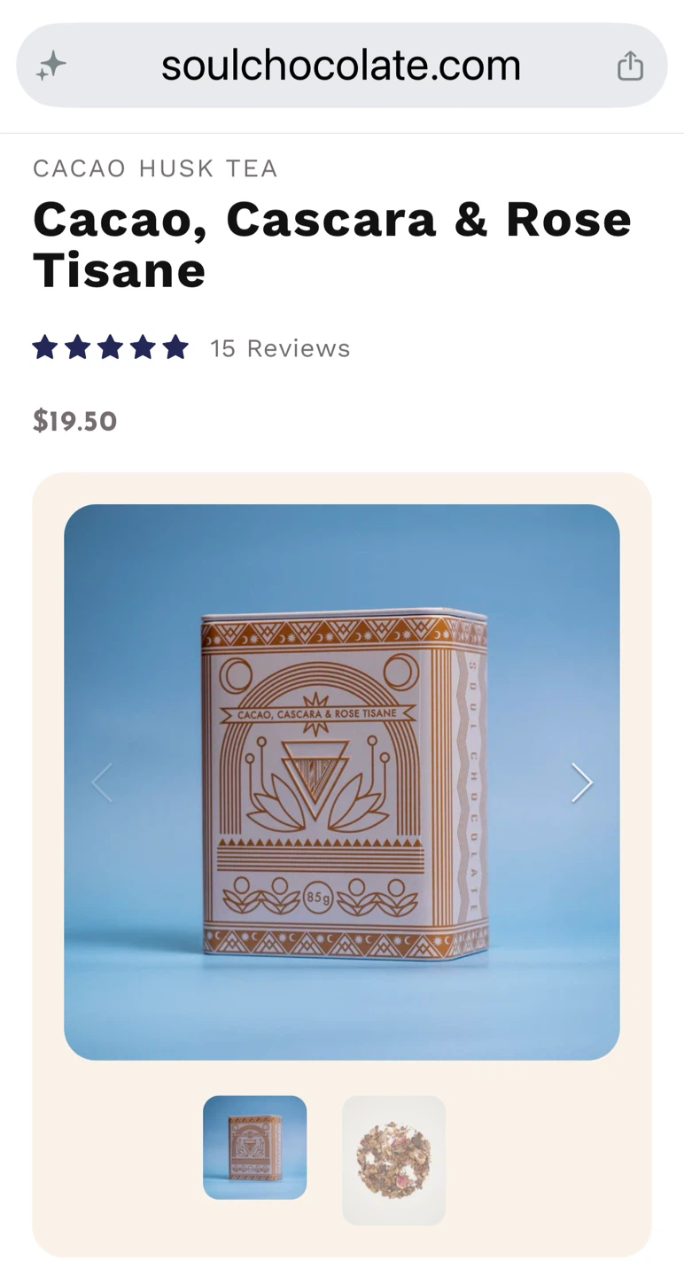 Chocolate Loose Leaf Tea with Tea Infuser
