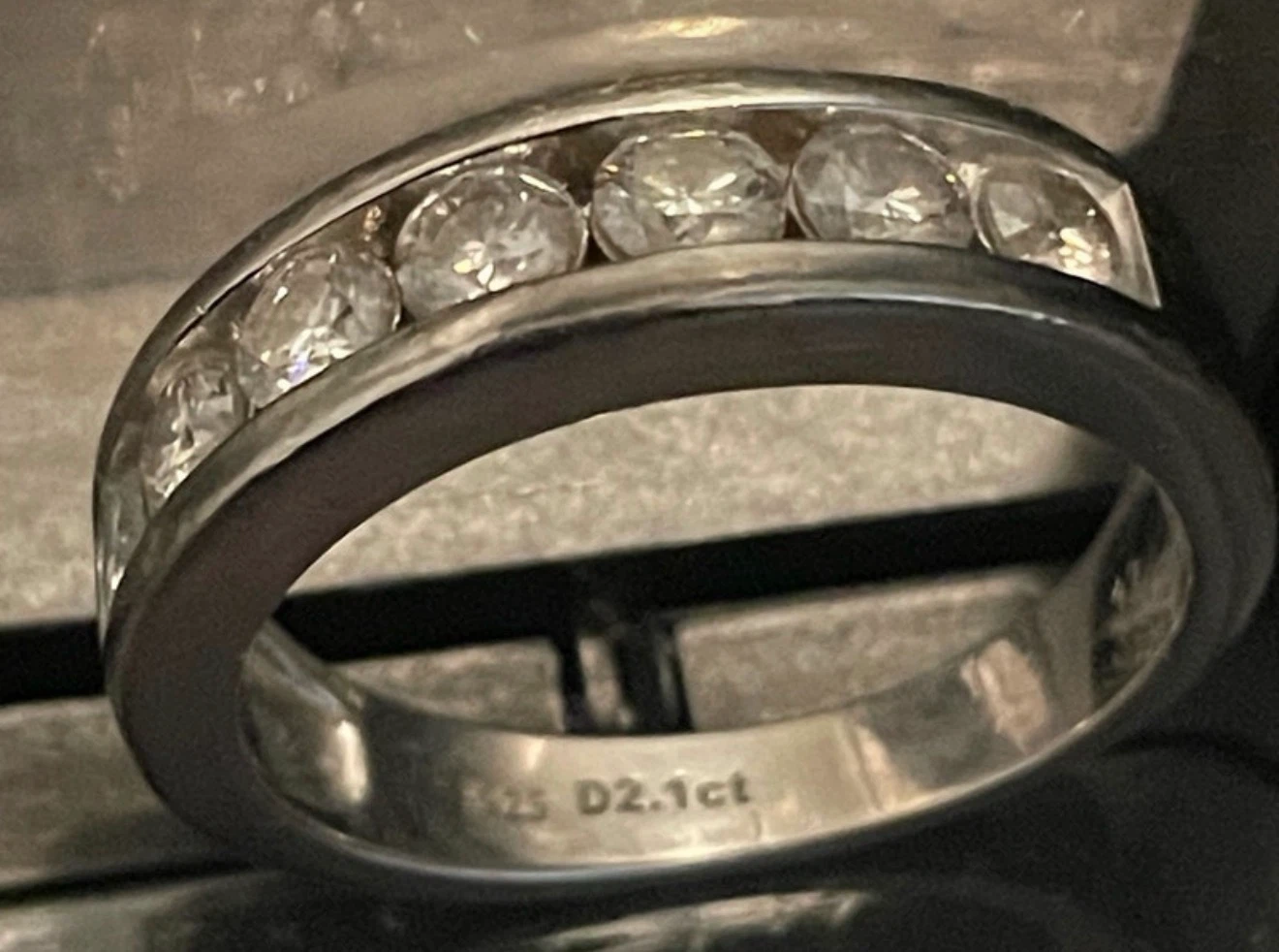 Sterling Silver Ring with 2.1ct Diamonds - photo 4