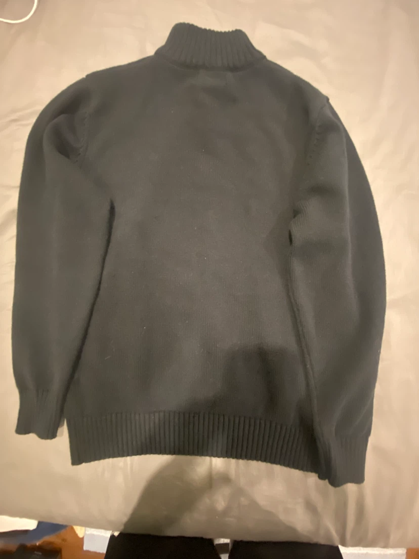 Polo Ralph Lauren Quarter Zip Sweater - Black - Size M - photo 3