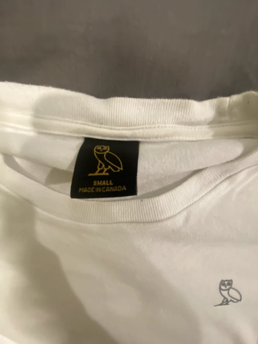 OVO Owl Long Sleeve Shirt - White - Small - photo 2