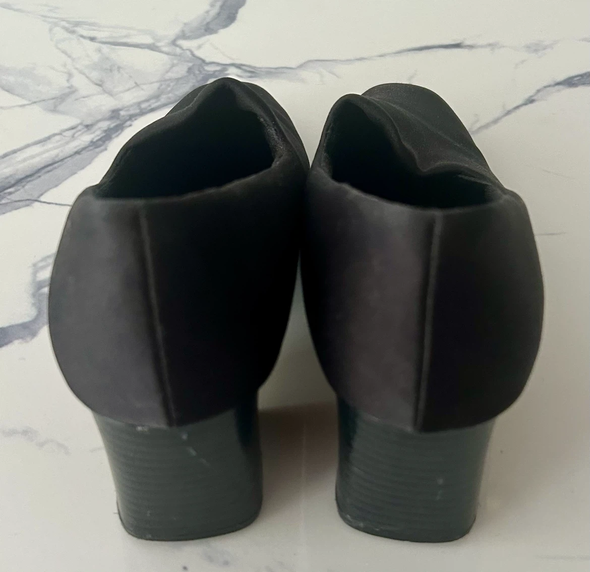 Black Fabric Heels (9 1/2 Wide) - photo 3