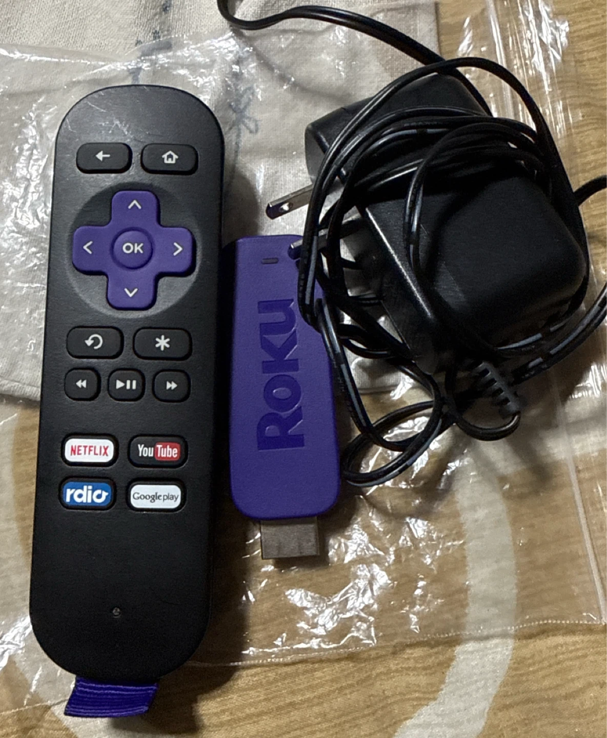 Roku Streaming Stick with Remote and Power Adapter