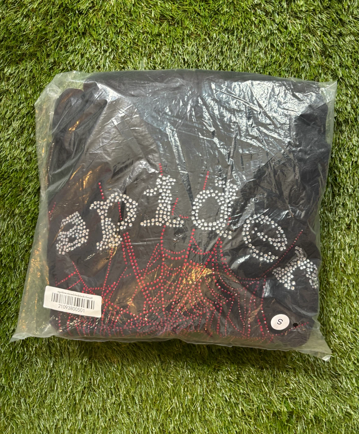 Red Rhinestone Sp5der Hoodie