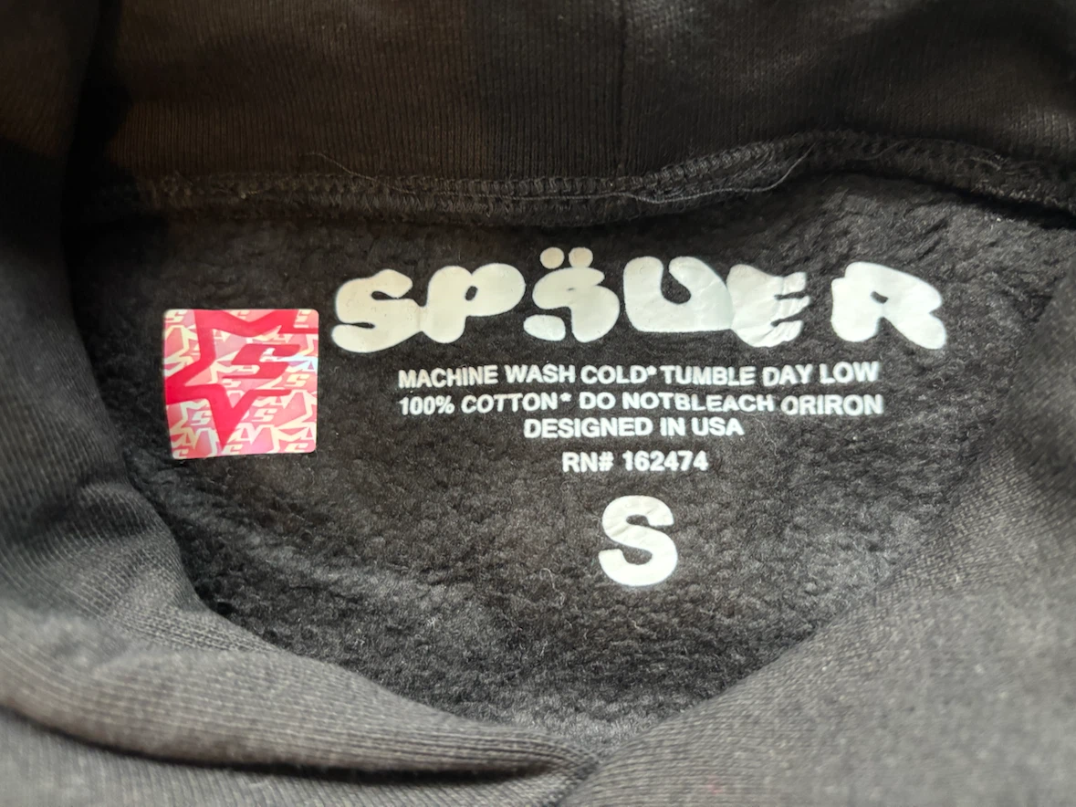 Red Rhinestone Sp5der Hoodie - photo 4