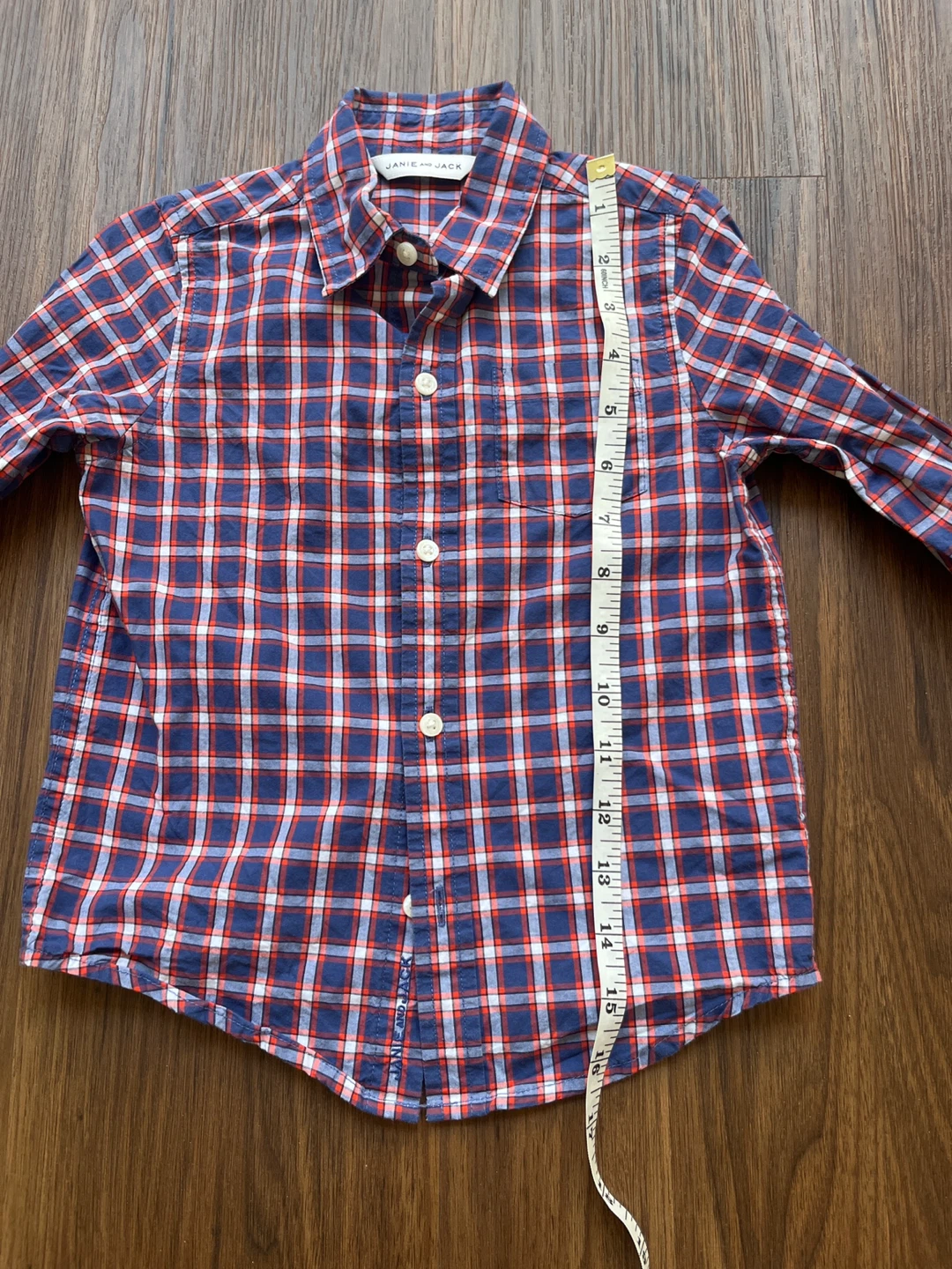 Janie and Jack Plaid Button-Up Shirt - photo 5