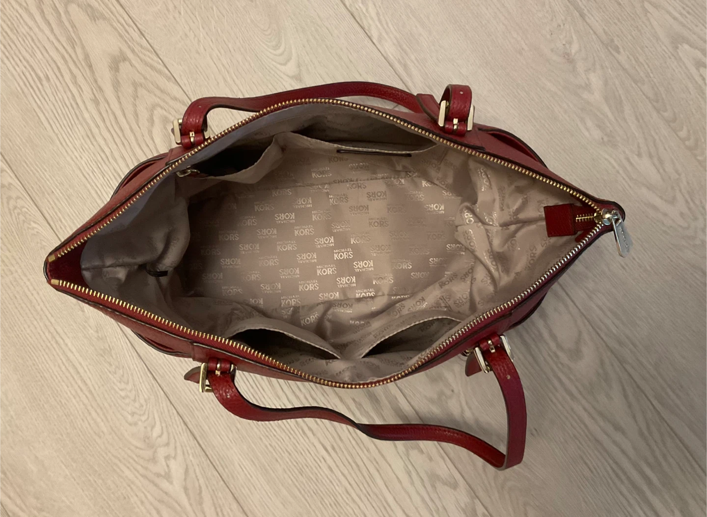 Michael Kors Red Leather Tote Bag - photo 2