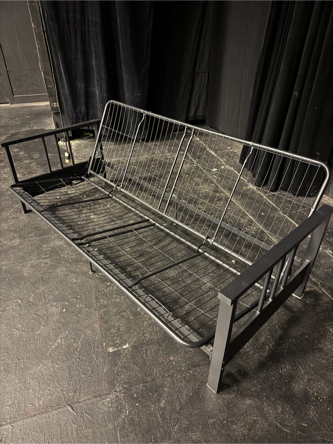 Grey Futon Sofa Bed - photo 4