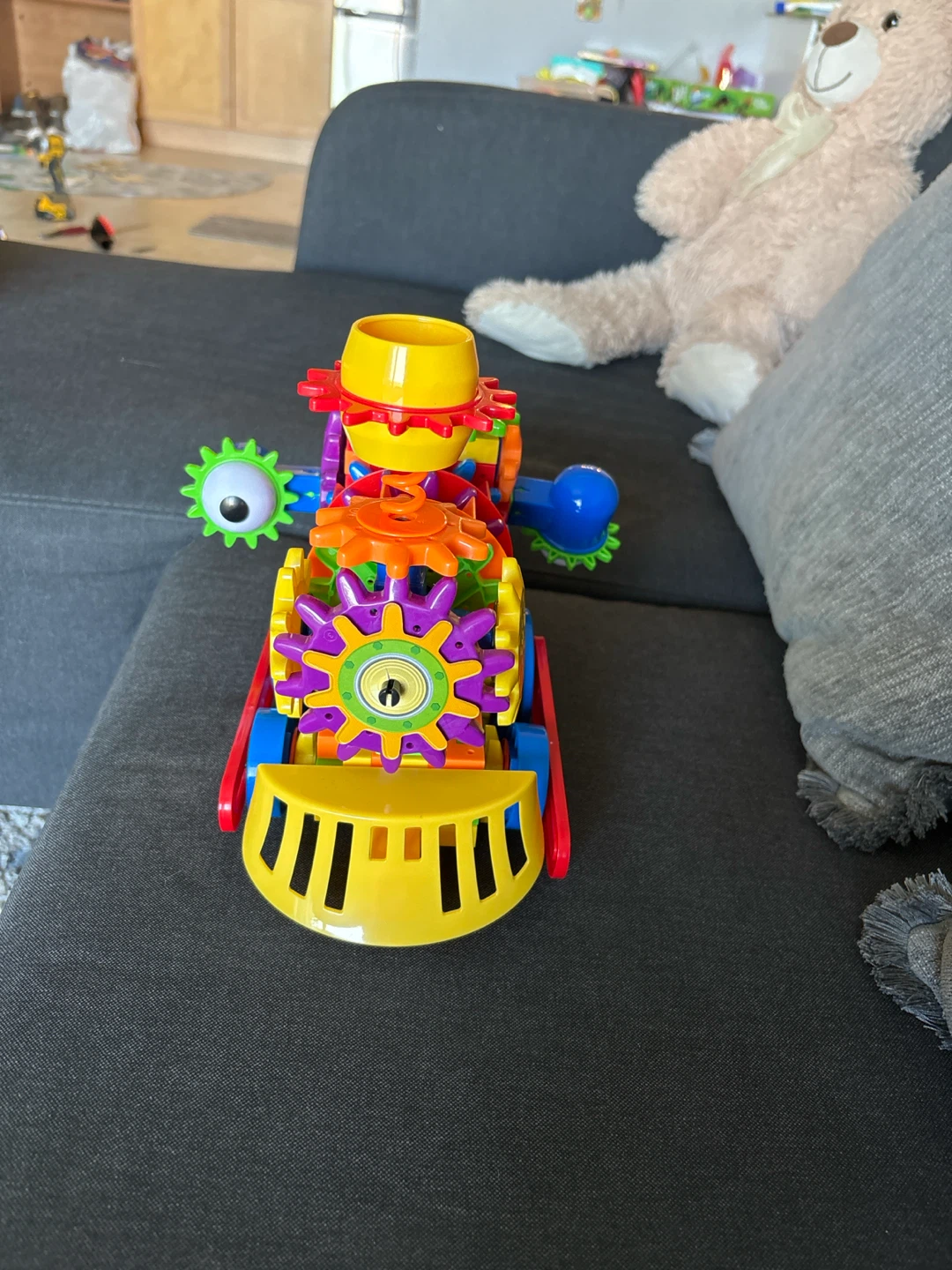 STEM Toy - Motorized Techno Gears Crazy Train Construction