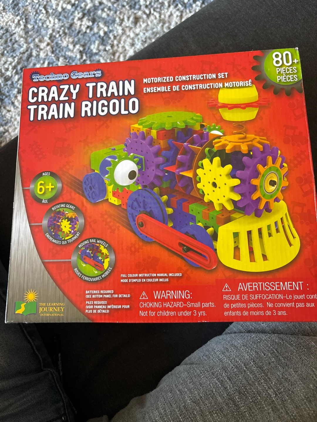 STEM Toy - Motorized Techno Gears Crazy Train Construction - photo 3