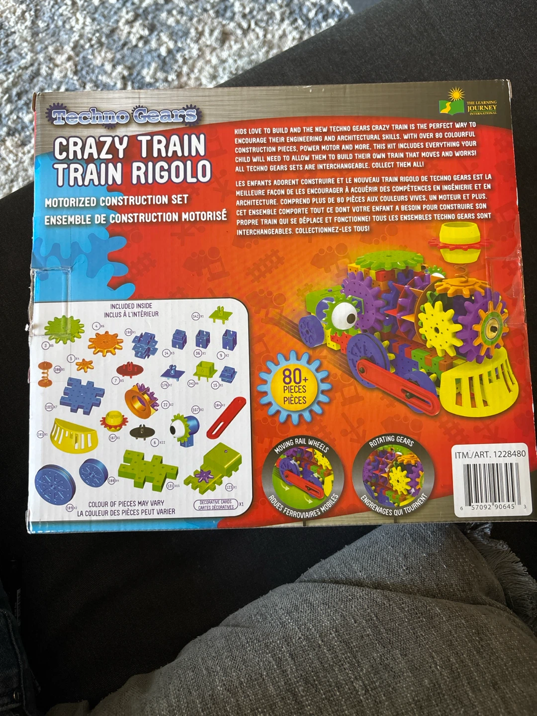 STEM Toy - Motorized Techno Gears Crazy Train Construction - photo 4