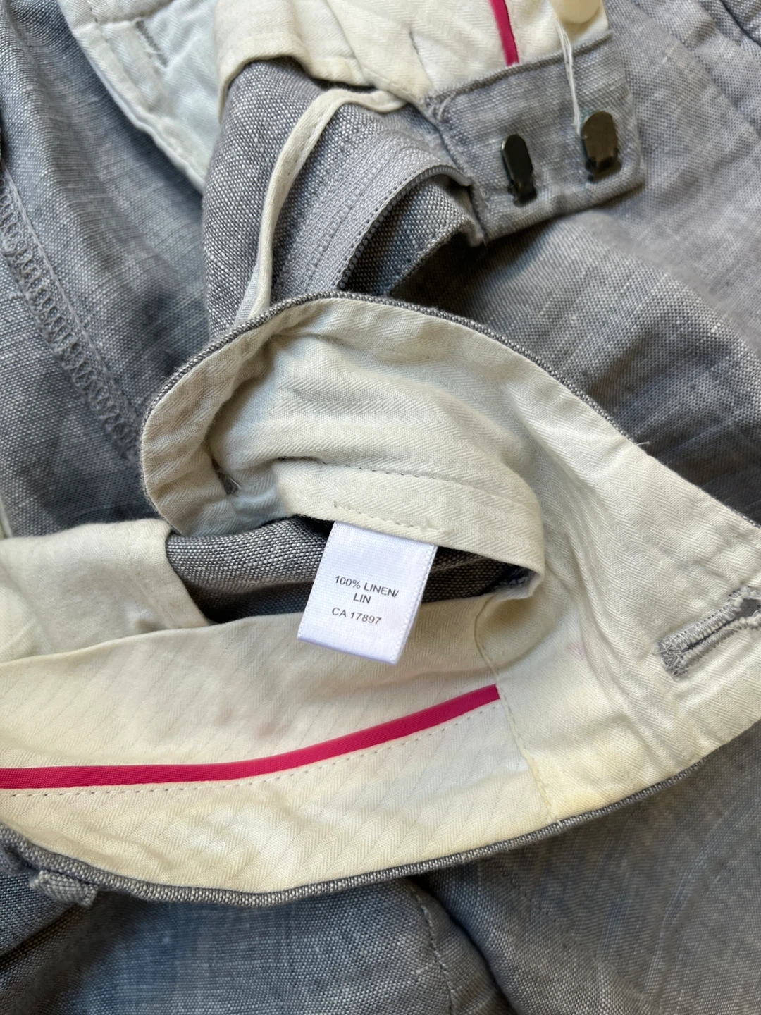 Banana Republic Linen Pants - Grey - Size 6 - photo 5