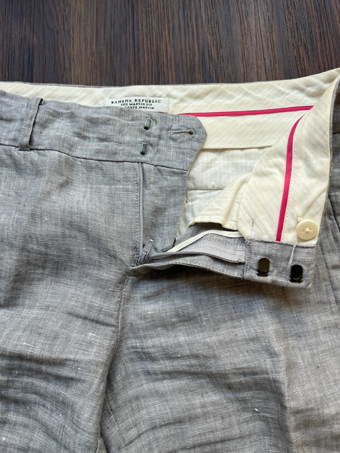 Banana Republic Linen Pants - Grey - Size 6 - photo 4