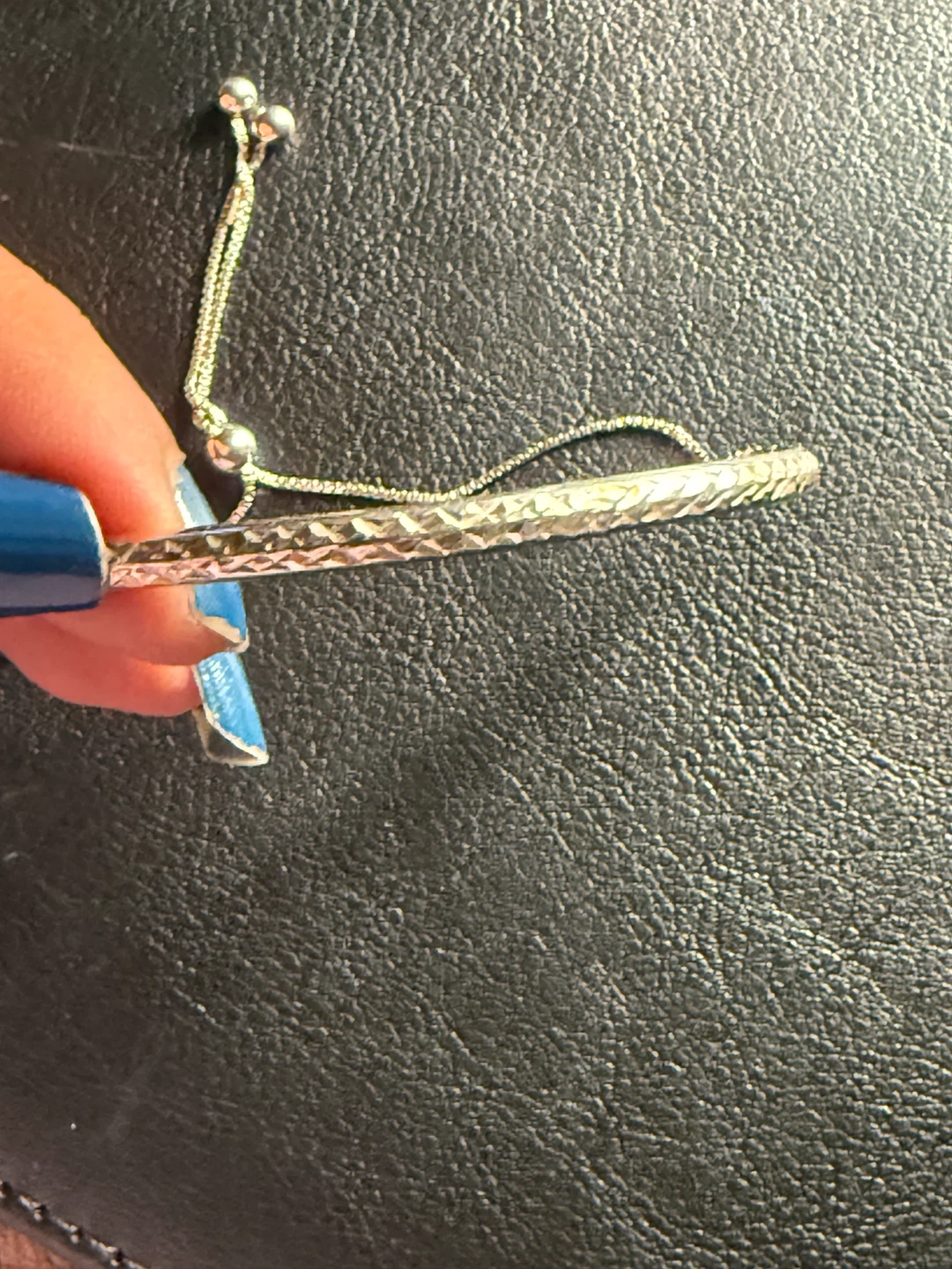 925 Sterling Silver Adjustable Bolo Slider Bracelet