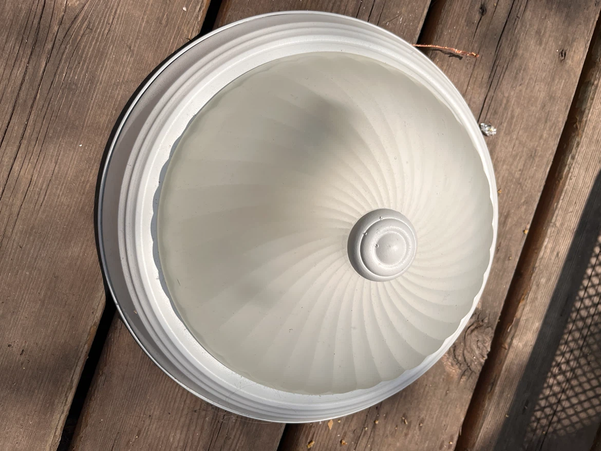 White Flush Mount Ceiling Light Fixture