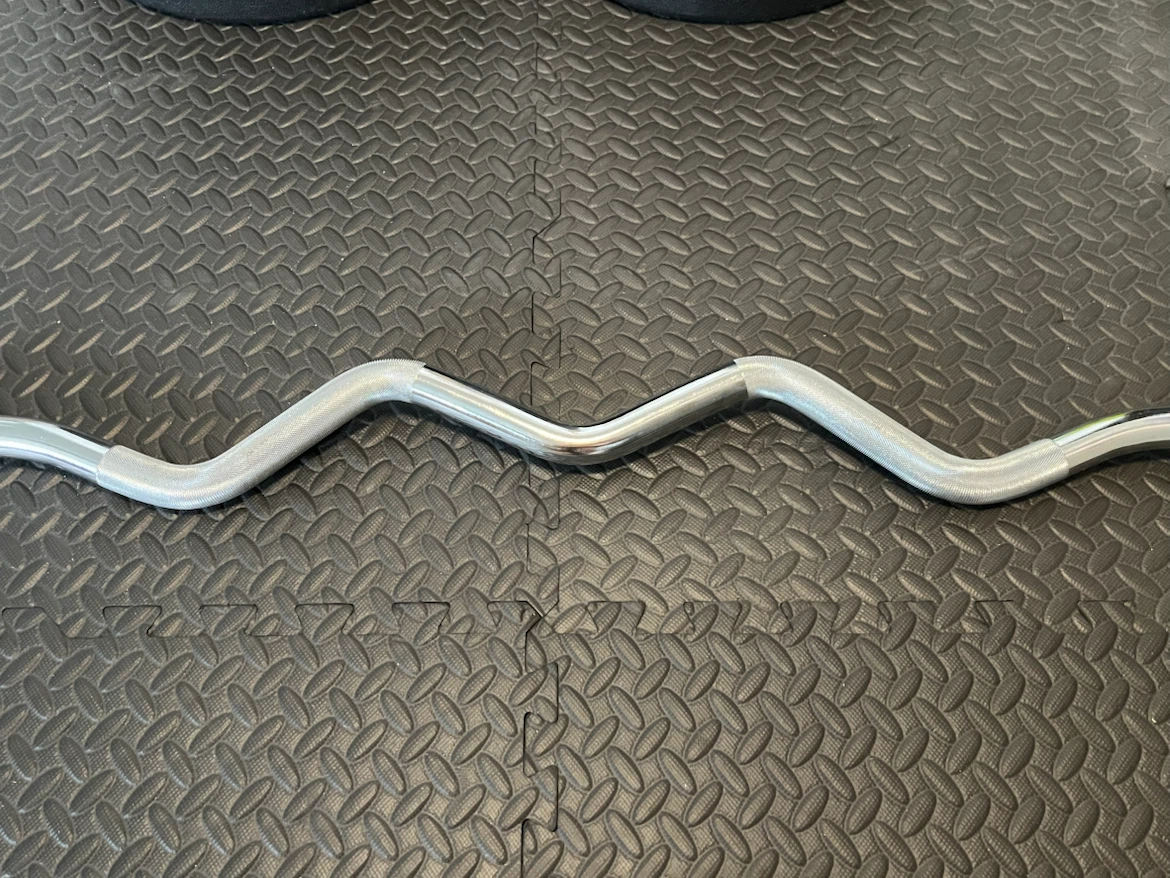 Standard EZ Curl Bar 4 ft + FREE Clips - photo 2
