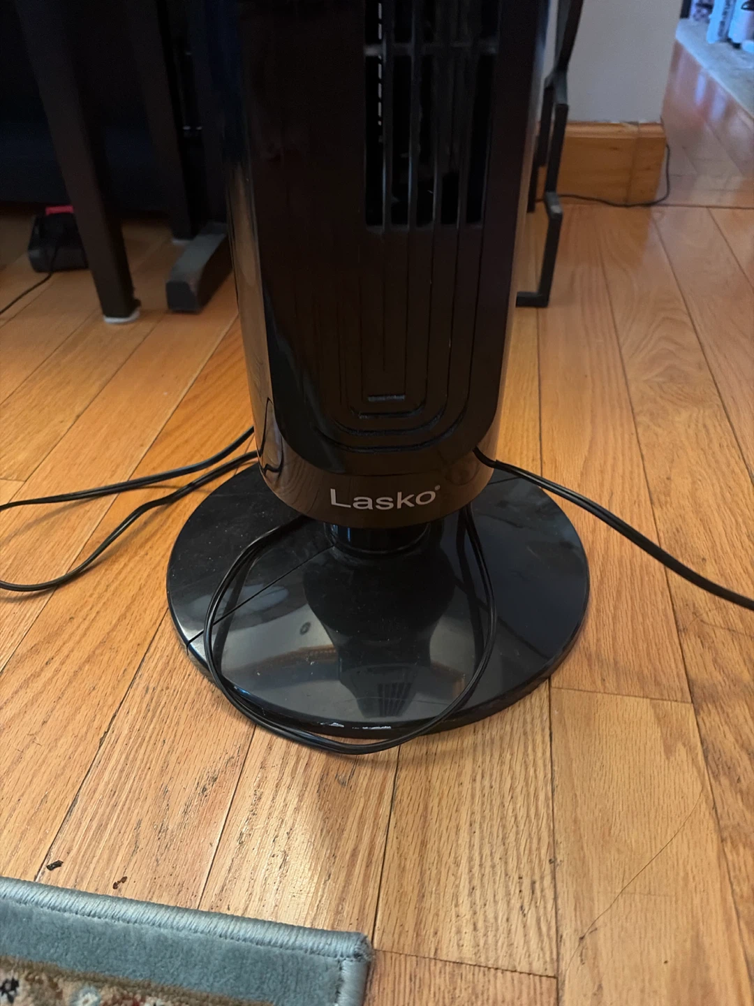 Lasko Black Tower Fan with Timer - photo 2