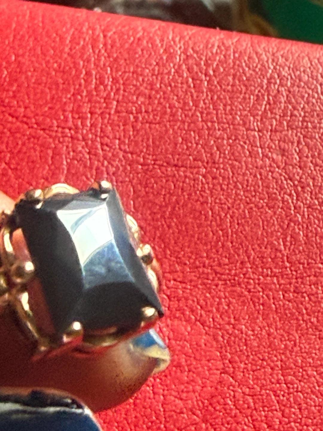 Vintage 10K Black Alaskan Diamond “Hematite” Ring