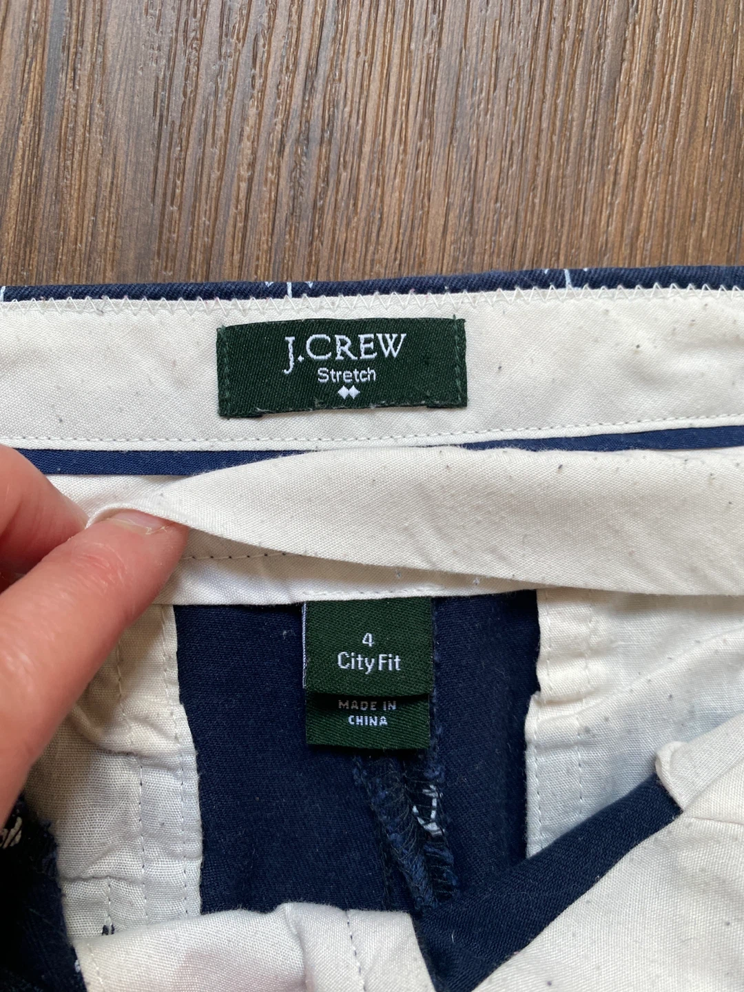J. Crew Navy Anchor Print City Fit Shorts-Size 4 - photo 4