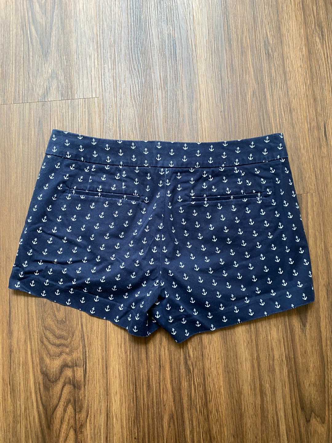 J. Crew Navy Anchor Print City Fit Shorts-Size 4 - photo 2
