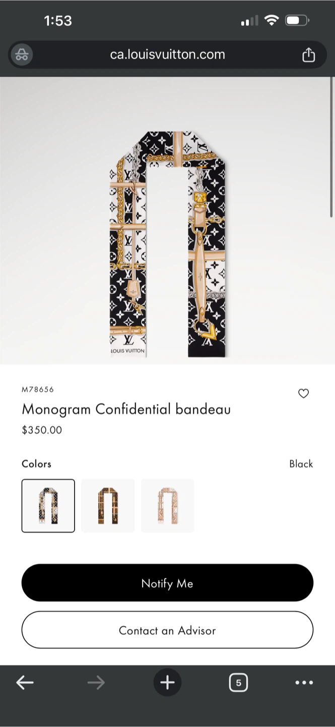 Louis Vuitton Scarf