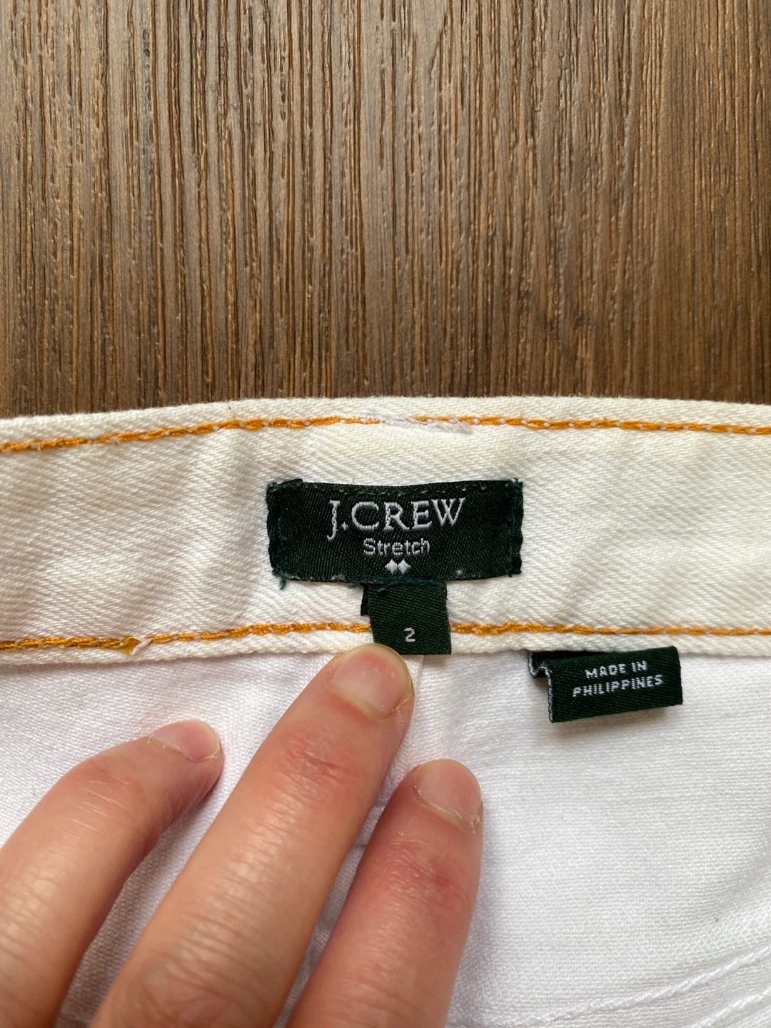 J.Crew White Roll Cutoff Shorts Size 2 - photo 4