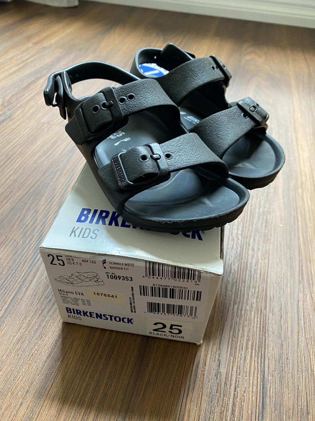 Birkenstock Kids Milano EVA Black Sandals