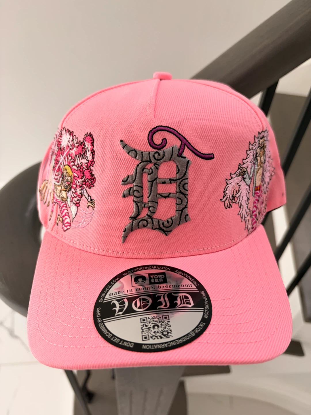 Pink Detroit Tigers One Piece Doflamingo Hat