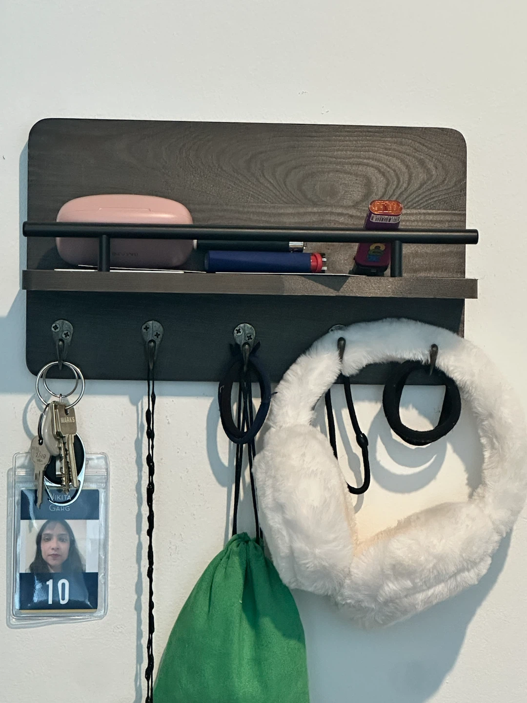 Key Holder and Mail Shelf Wall Mounted
