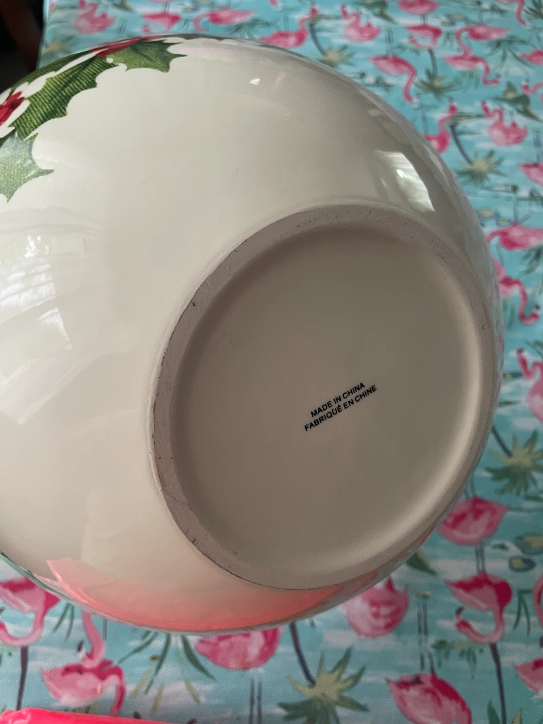 NEW! Serving Bowl with Holly Berry Design - photo 3