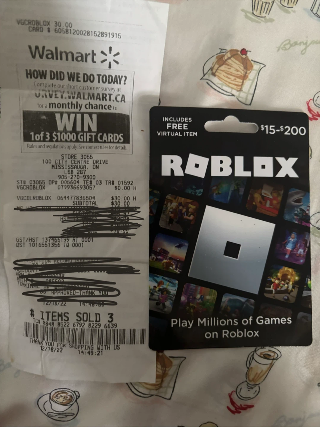 Roblox Gift Card $30.00
