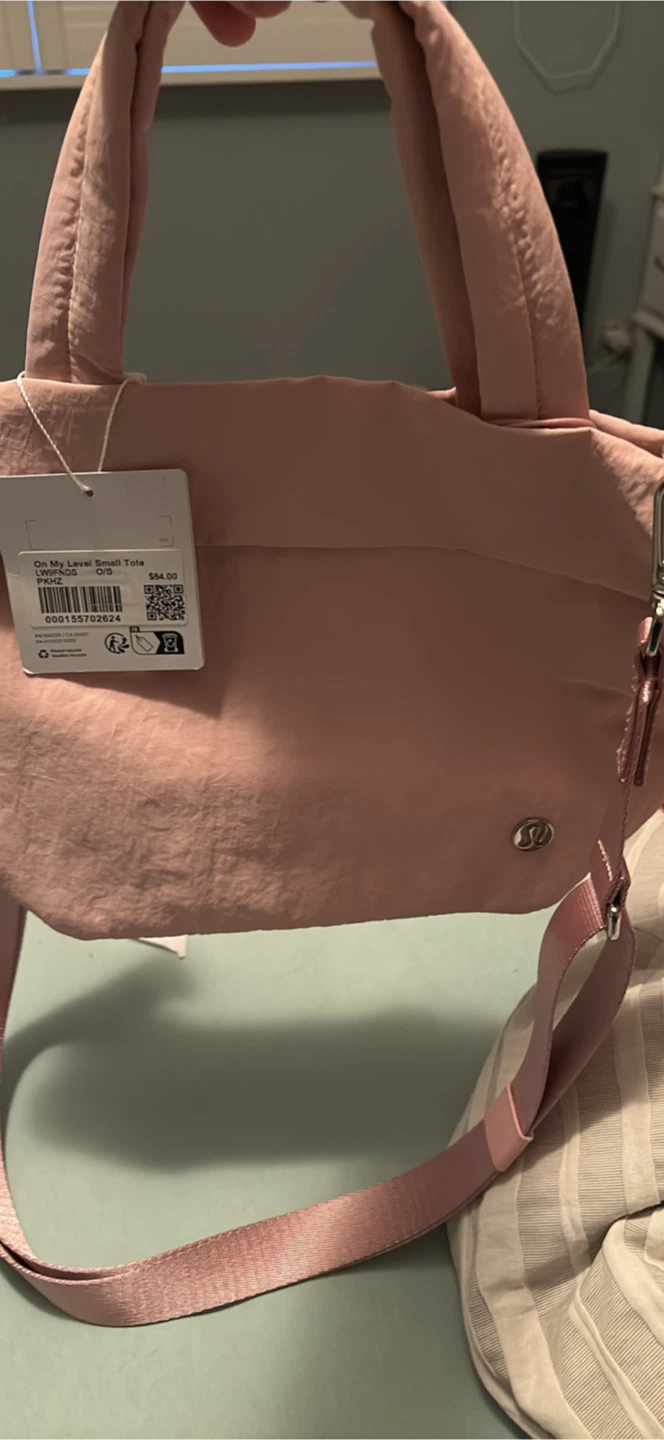 Lululemon on my level small tote bag pink haze 5L tags on