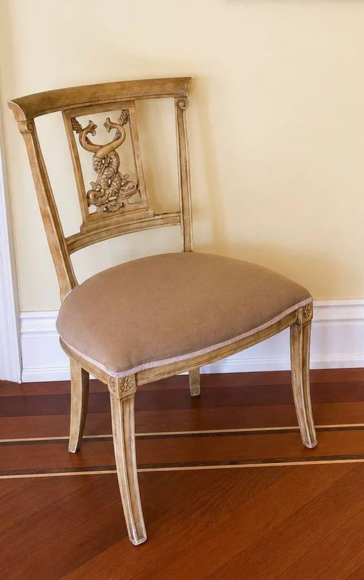 Decorative Chair with Carved Detail