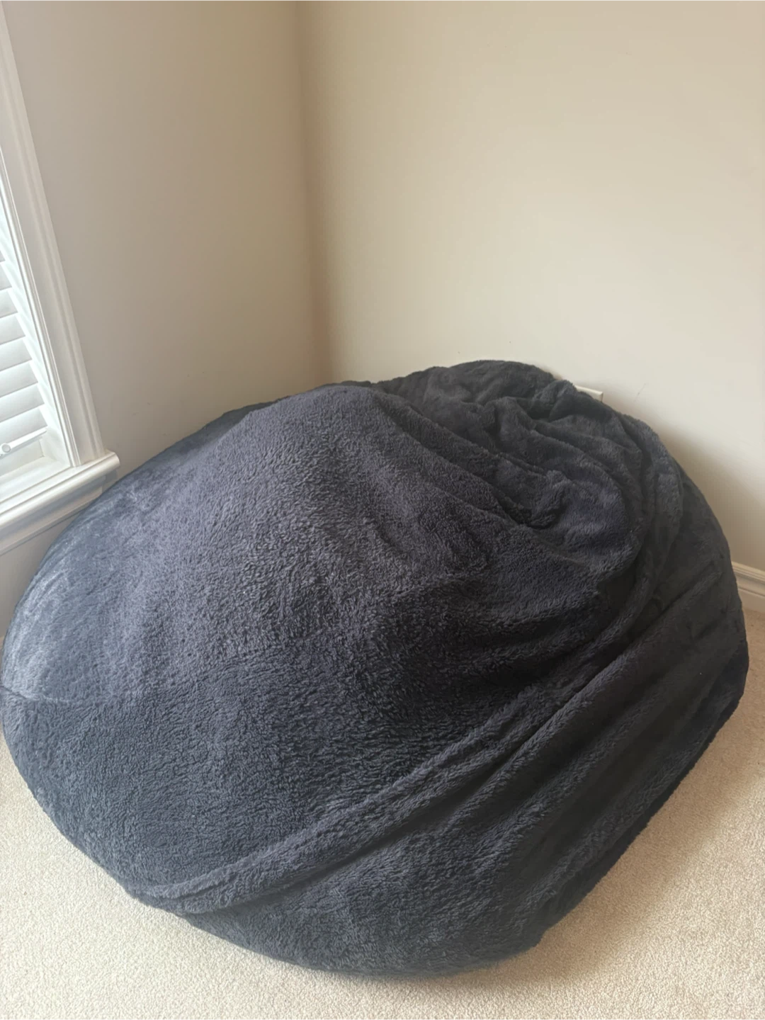 Large Black Beanbag Chair