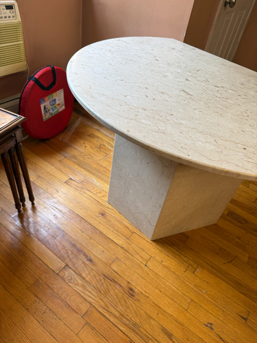 Marble Pedestal Dining Table - photo 2