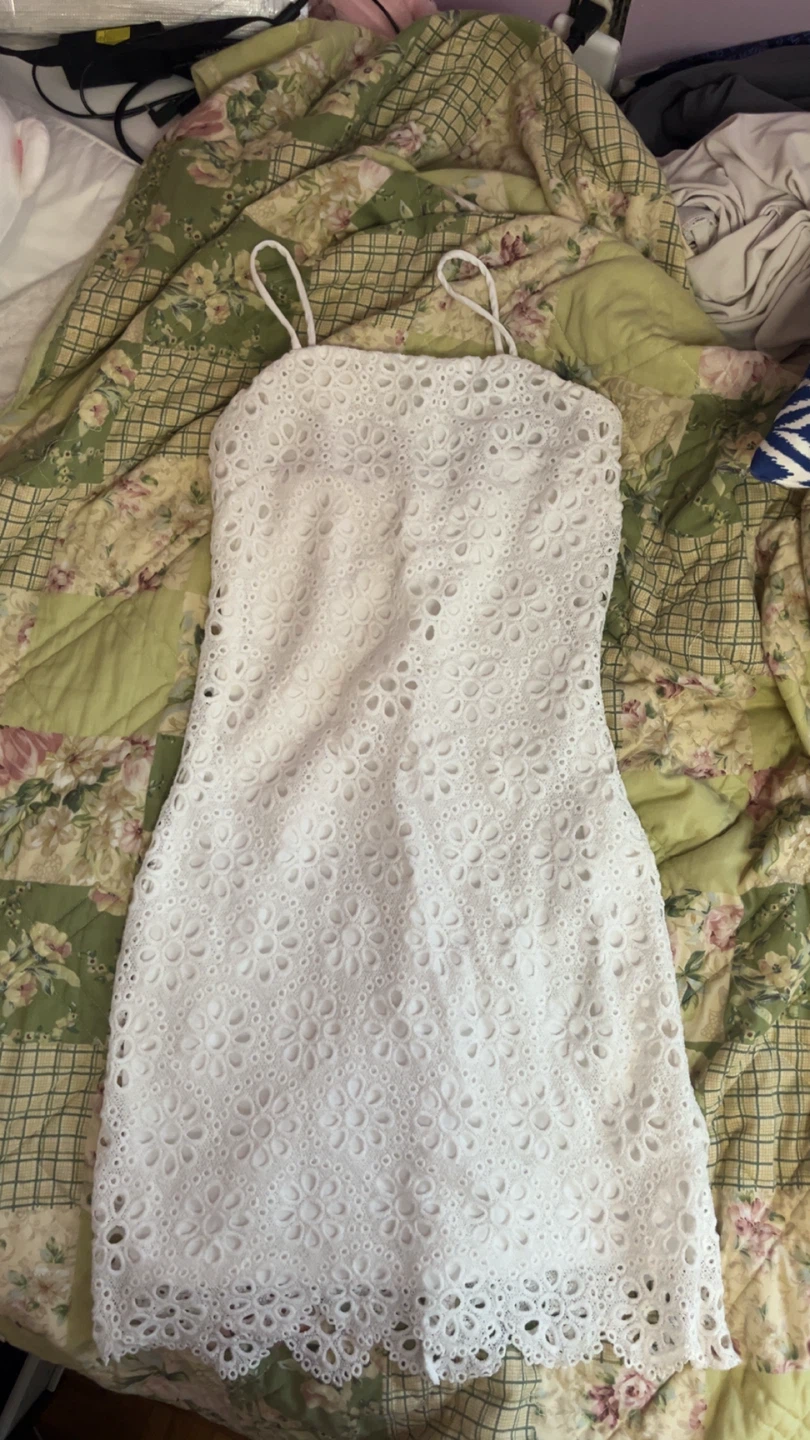 White Eyelet summer Dress ☀️