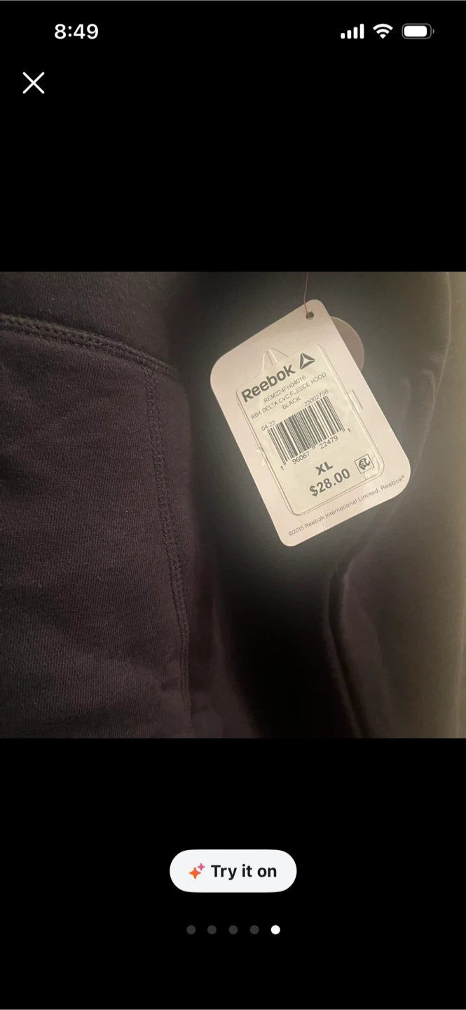 Reebok Classic Black Hoodie XL - photo 4