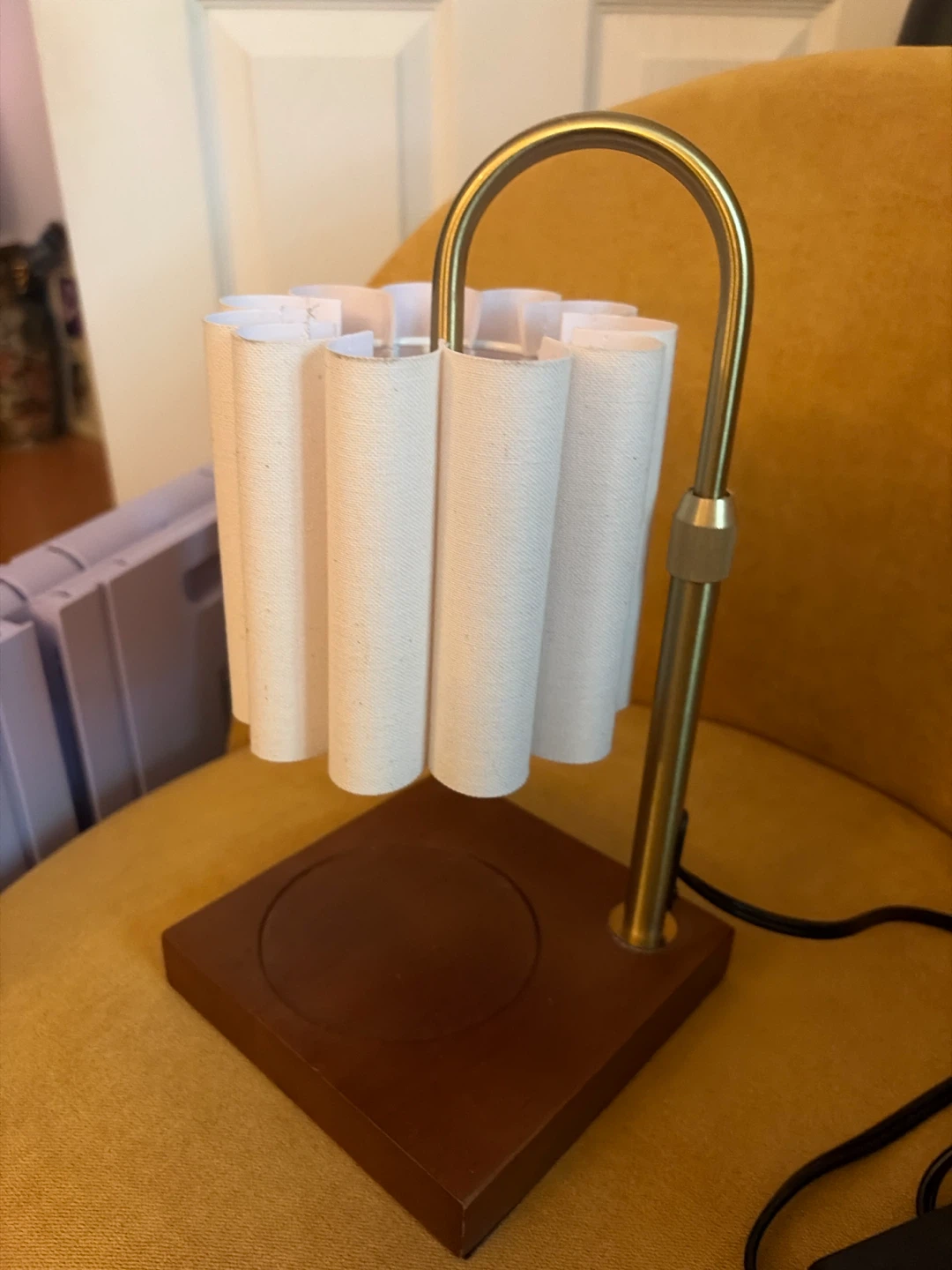 Candle burning lamp