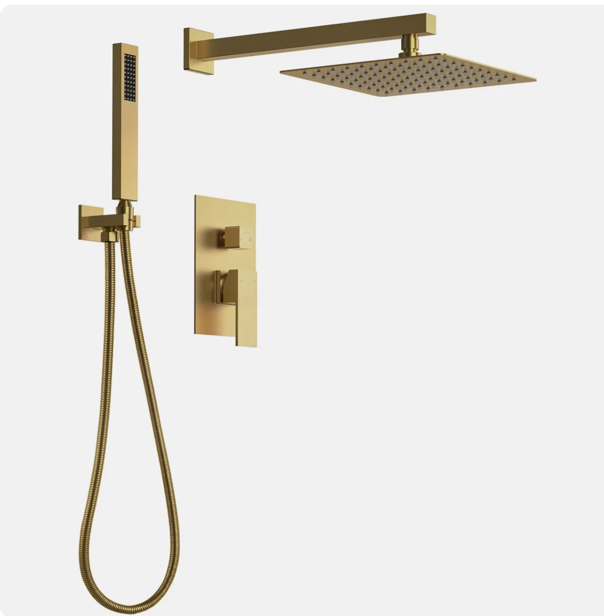 10" High Pressure Rainfall Shower System By EVERSTEIN