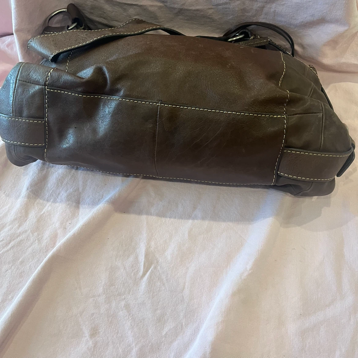 Fossil Brown Leather Hobo Purse - photo 3